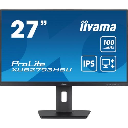 Monitor 27'' Full HD, IPS 100Hz, ergonomic stand and USB hub - iiyama ProLite XUB2793HSU-B7