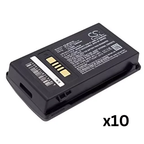 Pack of 10x Battery Powerprecision MC32 5200mAh Zebra BTRY-MC32-52MA-10
