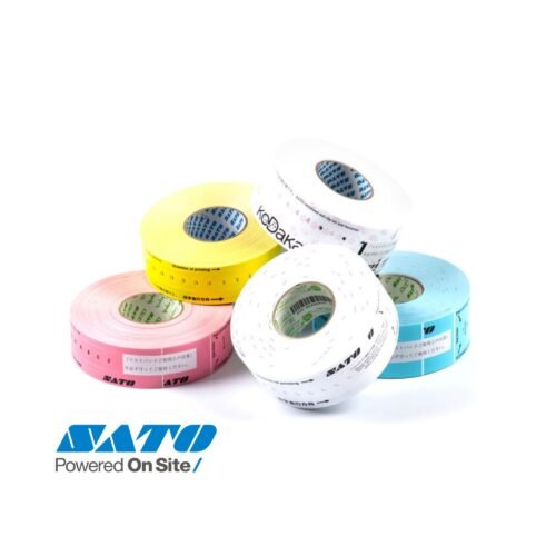 Safety Band TT Line 293mm x 30mm wide adult type bracelet Yellow SATO 060002611