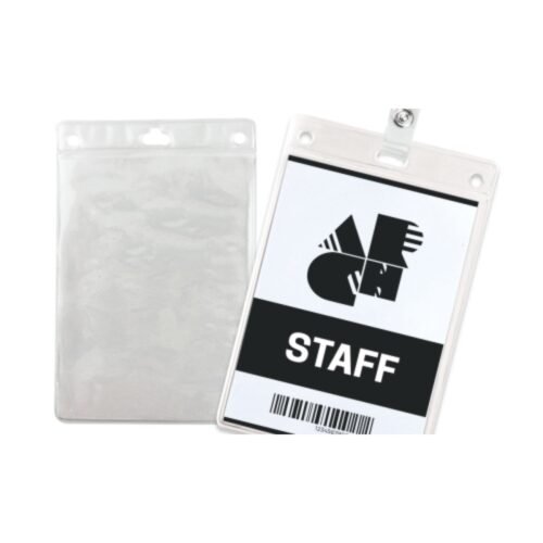 IDS 36H vinyl badge holder for card 86 x 54 mm with reinforced top 100 pcs 1453000