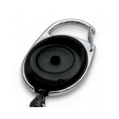 Badge reel IDS 940 black with reinforced strap 100 pcs 1460044