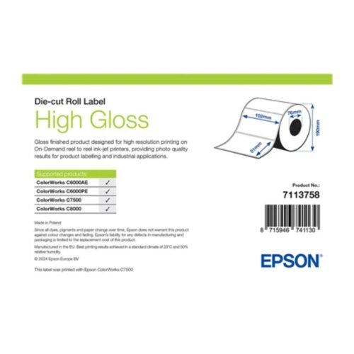 High Gloss paper labels 102x51 mm Epson 7113758