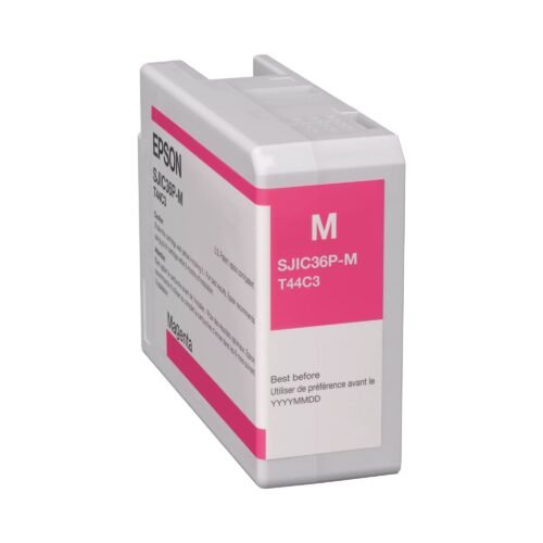 Magenta ink cartridge 80 ml for ColorWorks C6000 / C6500 Epson C13T44C340