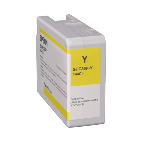 Yellow ink cartridge 80 ml for ColorWorks C6000 / C6500 Epson C13T44C440