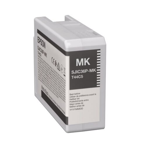 Matte black ink cartridge 80 ml for ColorWorks C6000 / C6500 MK Epson C13T44C540