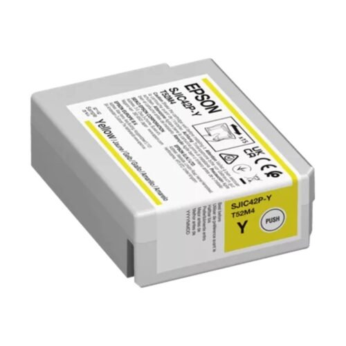 Yellow ink cartridge 50 ml for ColorWorks C4000 Epson C13T52M440