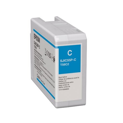 EPSON ColorWorks D6000 / D6500 C13T58C240 Cyan Ink Cartridge