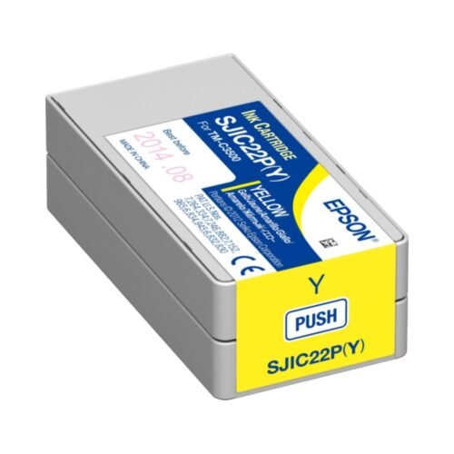 Ink cartridge Yellow SJIC22P (32.5 ml) ColorWorks C3500 Epson C33S020604