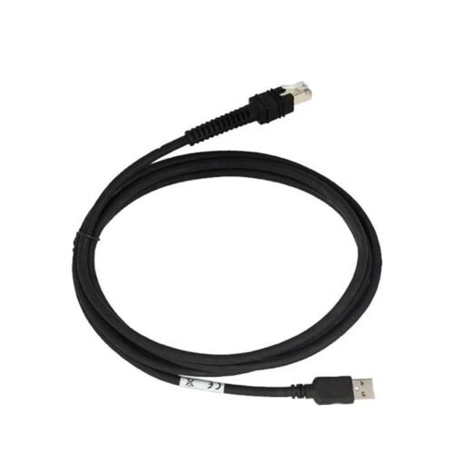 Zebra CBA-U76-S09ZAR Series A shielded USB cable, 2.8 m, straight, black