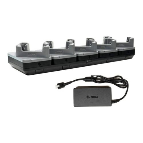 Zebra CRD-TC7A-5SC5D5B-1 cradle kit for 5 TC701 terminals and 5 batteries