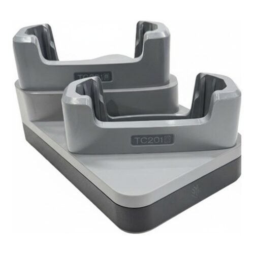 Cradle Charging 2 Zebra TC201 Terminals with Rugged Boot CRD-TCVTB-2D
