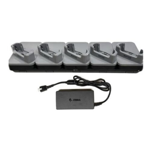 Zebra TC201 5 Terminal Cradle Kit with Rugged Boot CRD-TCVTB-5D-1