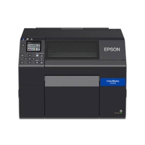 8” CW-C6500Pe color label printer, 1200 dpi, Automatic peeler, USB + Ethernet, Epson C31CH77202