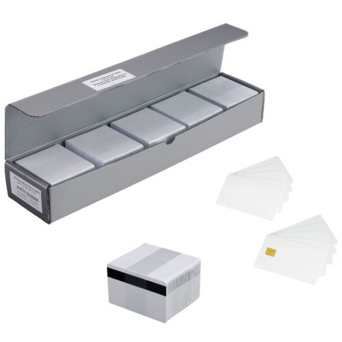 White chip cards Badgy200 100 pcs Evolis JT-217