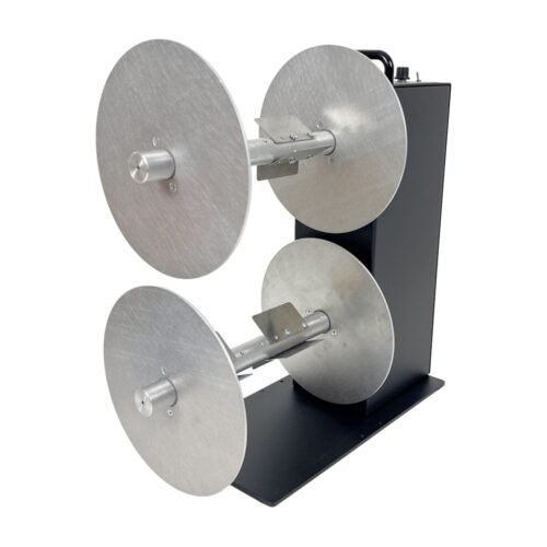 TWIN-CAT-2 label rewinder 10 inch dual spindle Labelmate LMR016/LMX462