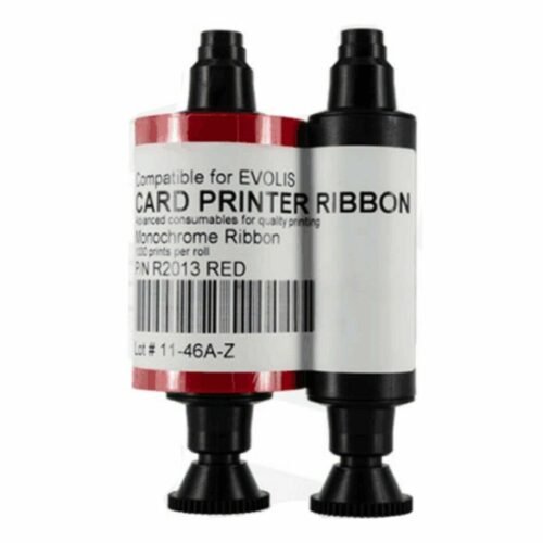 Red monochrome ribbon Quantum2 1000 prints Evolis R2013