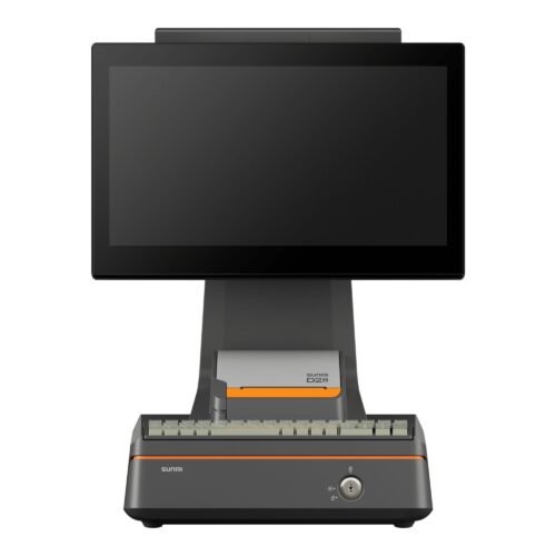 Desktop POS system, 15.6' display, Touchscreen, Full HD, 80 mm printer, client display, USB, RS232, BT (5.0), Ethernet, Wi-Fi, Android Sunmi D2s PLUS P01214109